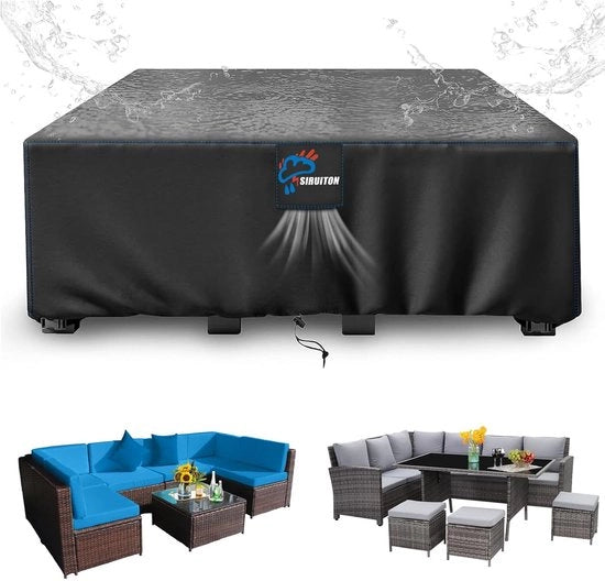 Hoezen per esterno per giardino - impermeabili e resistenti al vento - 1 pezzo - 280 x 205 x 106 cm