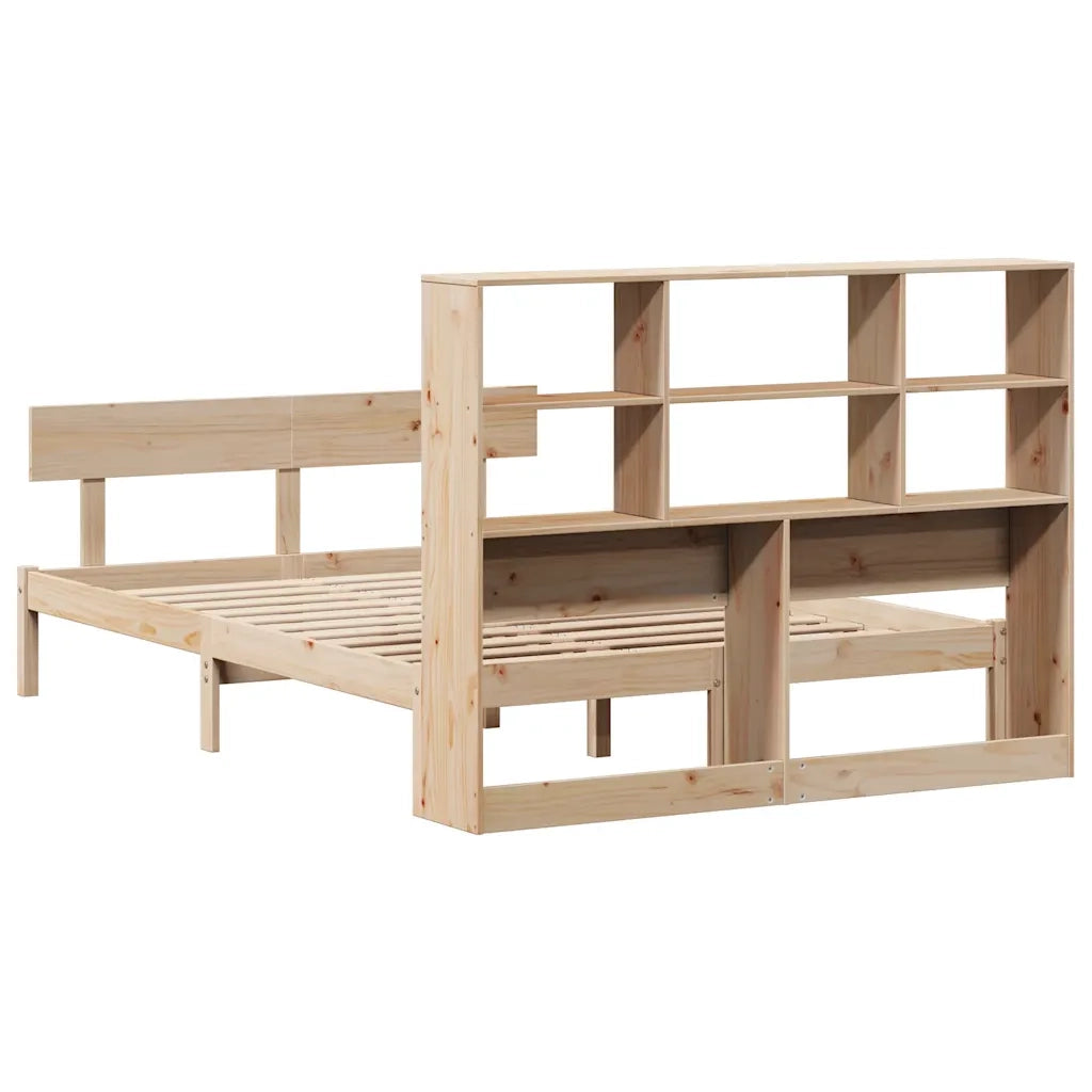 Letto Libreria senza Materasso 150x200 cm in Legno di Pino 3321810