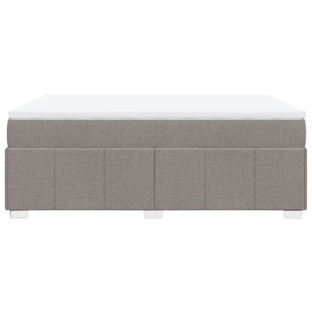 Giroletto a Molle con Materasso Tortora 140x200 cm in Tessuto 3285481