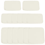 Set 14 Housses Cuscini Divano da Giardino ¨C Zephmum ¨C 6 Assise 8 Dorso Poliestere Cr¨¨me