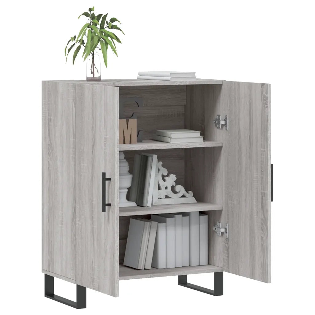 Credenza Grigio Sonoma 69,5x34x90 cm in Legno Multistrato 827754
