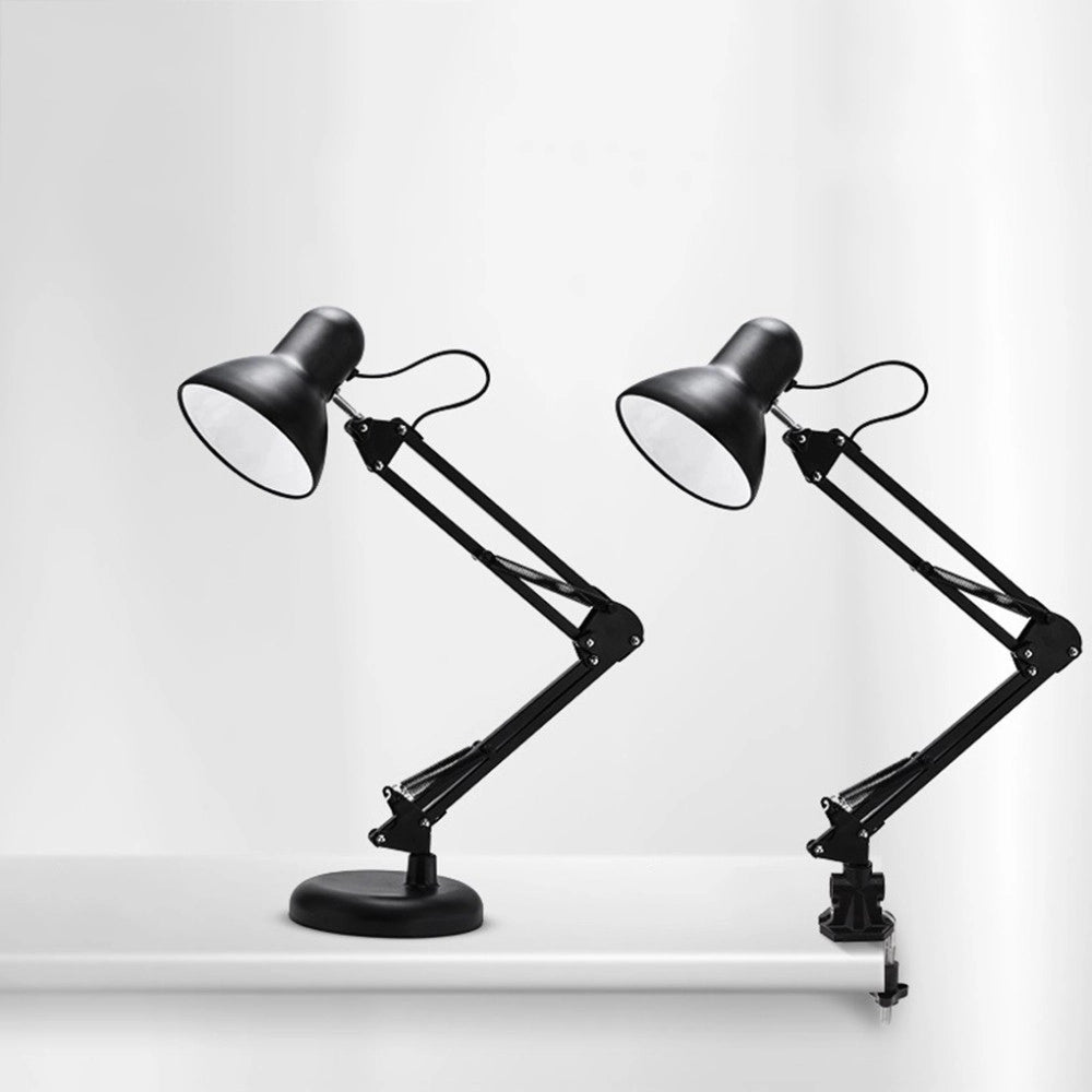 Trade Shop - Lampada Da Tavolo Con Morsetto Orientabile X Estetista Snodabile E27 Colori 60w -