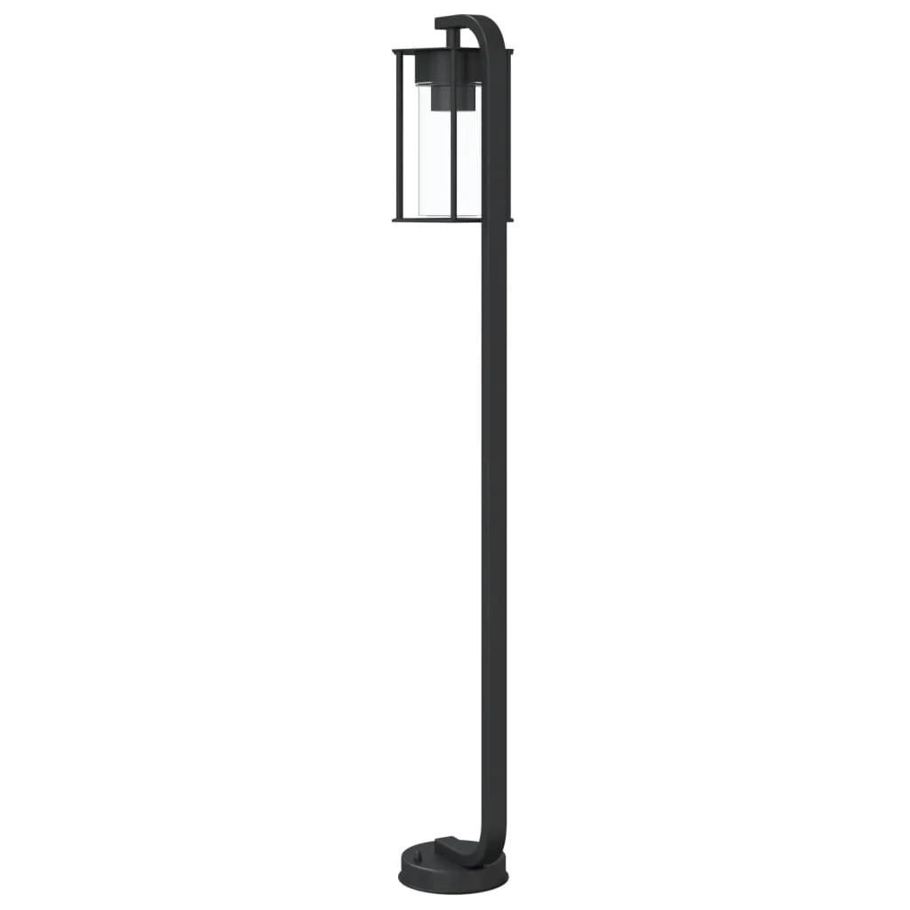 Lampada da terra per esterni 100 cm acciaio inox nero 02_0042504