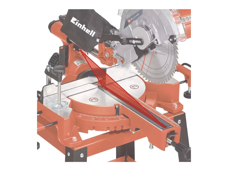 Troncatrice a collo d'oca Einhell TC-SM 2531/2 U 1900W lama 254mm tagli obliqui