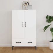 Credenza-Buffet-Armadio da cucina Bianca 70x31x115 cm in Legno Ingegnerizzato 633562