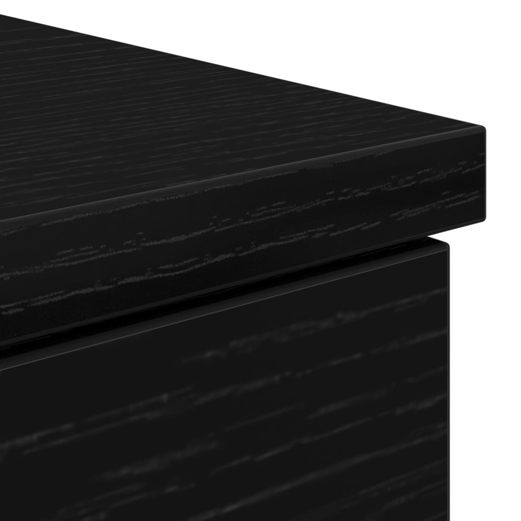 Scrivania  Nero Rovere 140x49x76 cm Legno ingegnerizzato