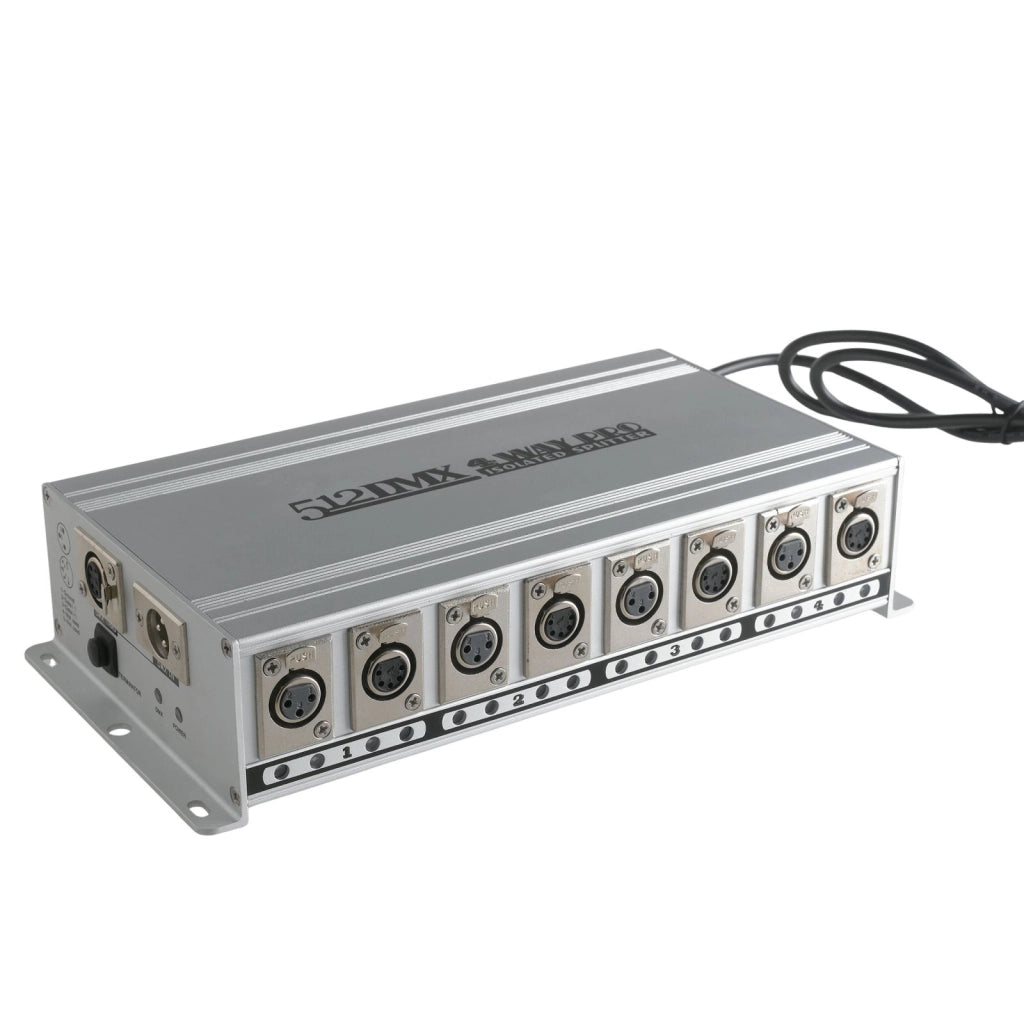 SPLITTER-DMX-4 SPLITTER DMX 6W XLR 3X4PCS XLR 5X4PCS 27,7X14,5X7CM