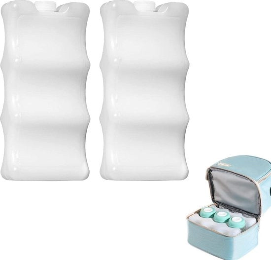 Elementi di raffreddamento piani - Elementi di raffreddamento per frigorifero - Elementi di raffreddamento per uso domestico e tempo libero - 600 ml - Bianco Elementi di raffreddamento piani