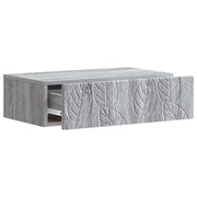 Tavolino da Parete Laterale | Tavolo laterale | Tavolino Sonoma grigio 87,5 x 34,5 x 17 cm