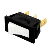 DEVIATORE UNIPOLARE 10A DIMENSIONI 12X27 3 CONTATTI BIANCO CORPO NERO - UNIVERSALE