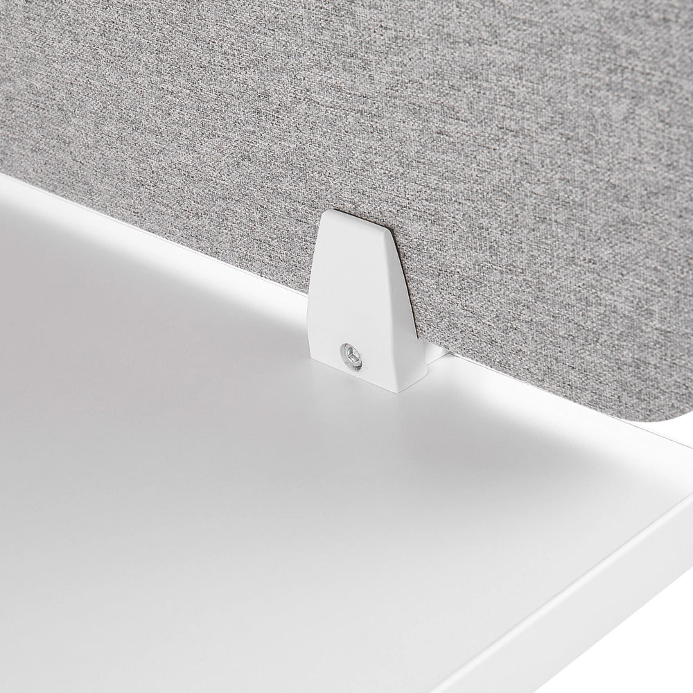 Pannello Divisorio Grigio Chiaro Fonoassorbente 160 x 40 cm in Plastica PET