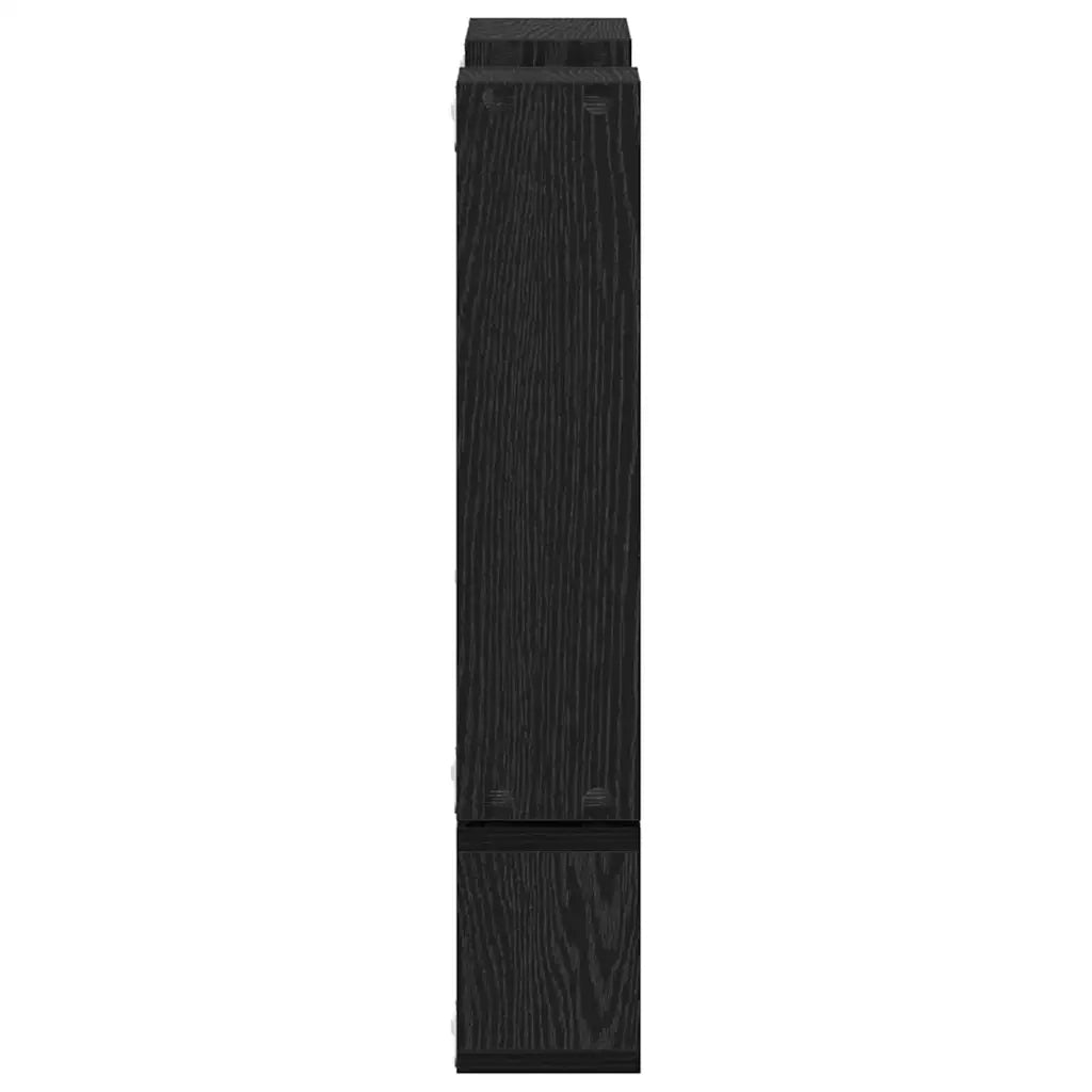 Scaffale da parete Rovere Nero 96 x 12 x 64 cm 879641