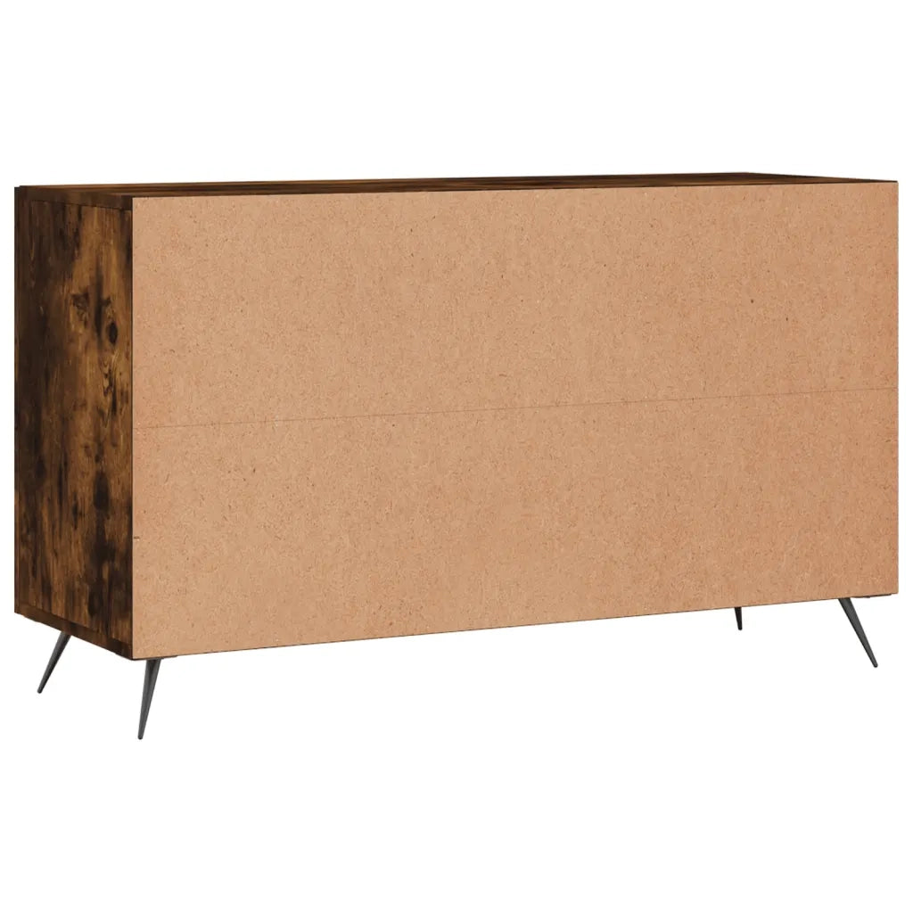 Credenza-Buffet-Armadio da cucina Rovere Fumo 100x36x60 cm in Legno Multistrato 399686
