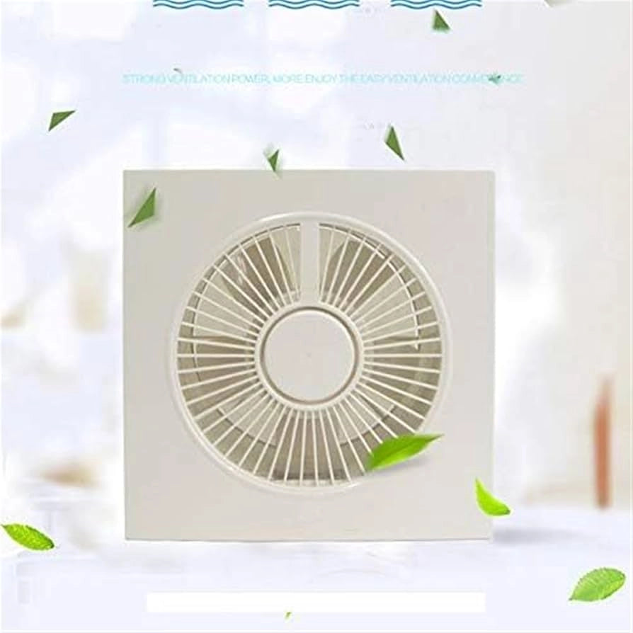 Ventola Aspirazione Bagno, Aspiratore Da Muro o Soffitto 200X200mm Foro 150mm Profondità 104mm 18W 230V 50Hz 155m³/h 35dB