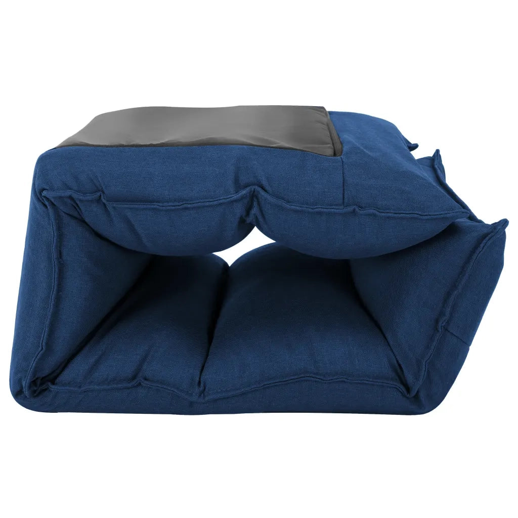 Sedia a Sdraio da Terra Pieghevole Blu in Tessuto cod mxl 73940