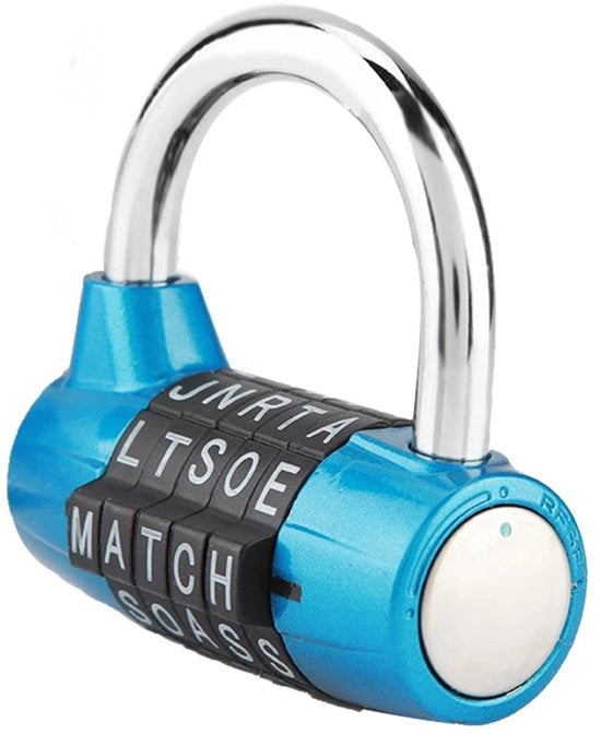 Sostegno a muro 5 cifre - Slot per appendere - Blocco di sicurezza con password - Resistente alla ruggine - Chiusura di sicurezza - Peso leggero e duraturo