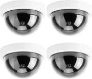 Camere di simulazione con LED lampeggianti in rosso per uso interno/esterno - 4 pezzi.