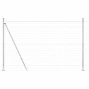 Recinzione da Giardino | Recinzione con Posto Argento 1,5 x 10 m Acciaio