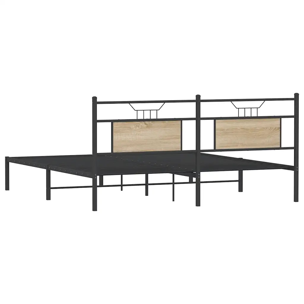 Giroletto senza Materasso Rovere Sonoma 183x203cm in Truciolato 4106796