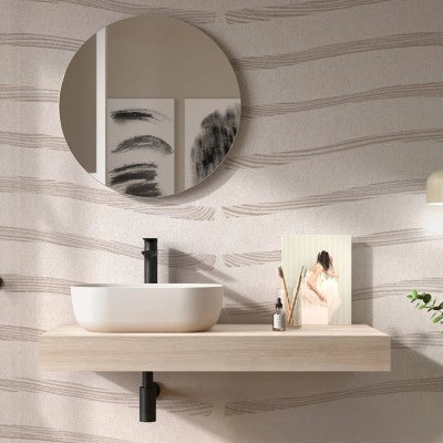 Mensolone bagno 100 cm sospeso in rovere bali - Sumo