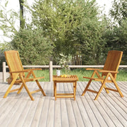 Set Salotto da Giardino 3 pz in Legno Massello di Teak 3187811