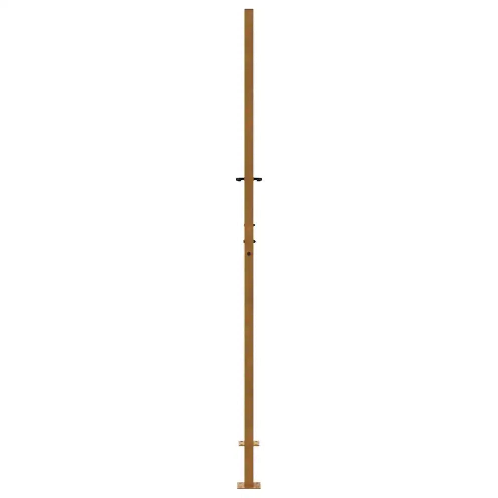 Cancello da giardino 100x200 cm in acciaio corten con design a traccia 4100988