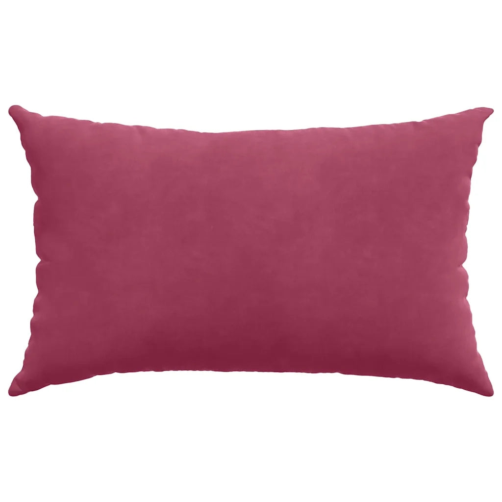 Cuscini da Divano 2 pcs Rosso vino 50 x 30 cm Tessuto in Cords 42013632
