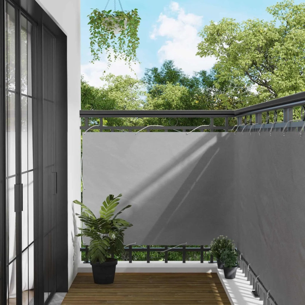 Schermo da balcone Grigio chiaro 110 x 300 cm Tessuto Oxford 42030553