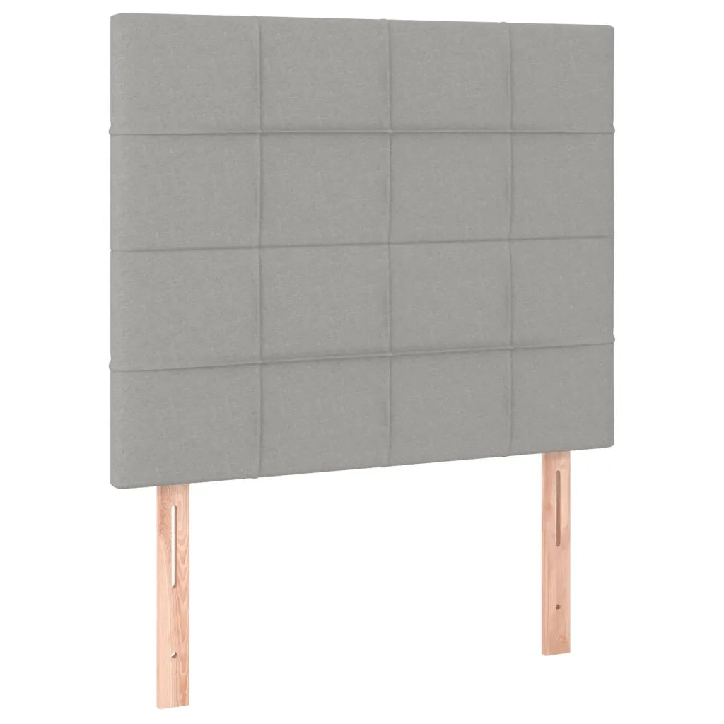 Giroletto a Molle con Materasso Grigio Chiaro 80x200 cm Tessuto cod mxl 35218