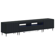 Mobile TV LED a 5 pezzi Nero Legno ingegnerizzato 3416513