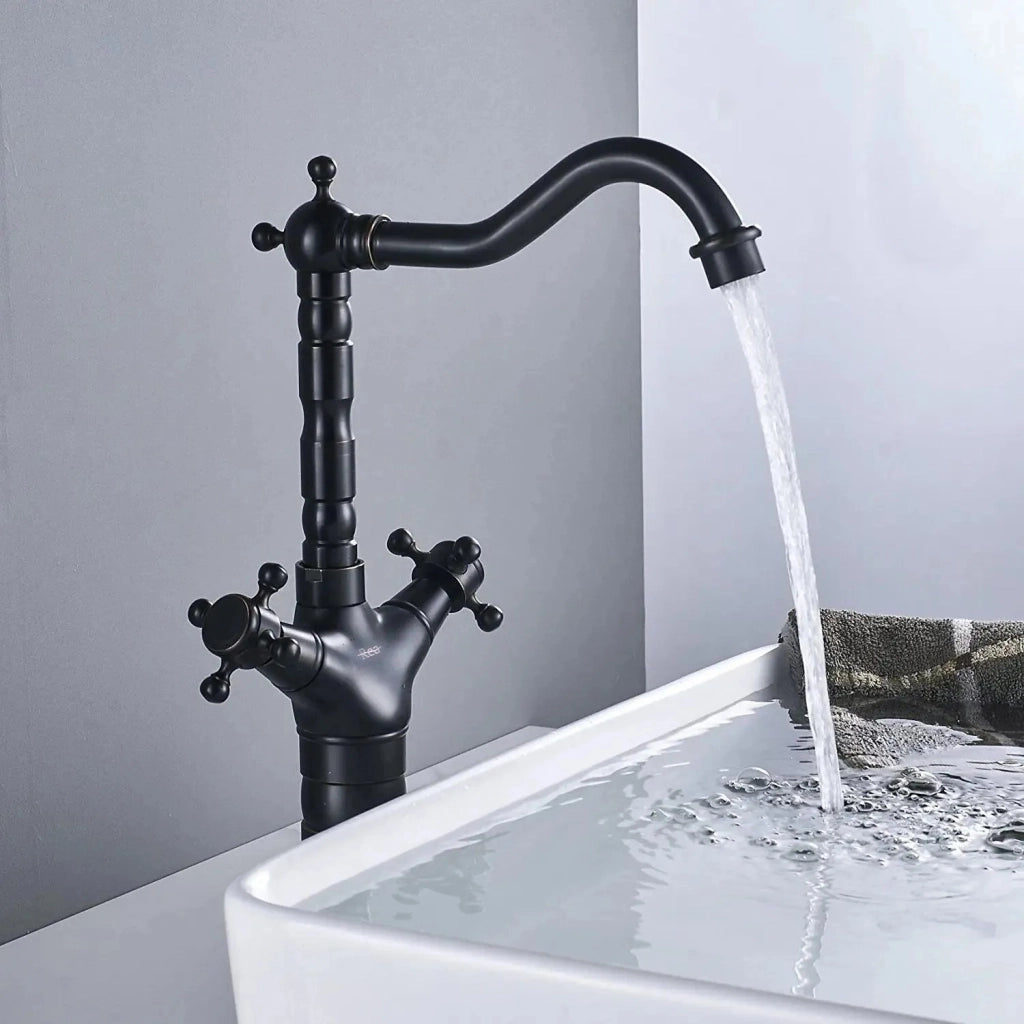 Rubinetto Da Bagno / Da Cucina Rea Rustico Old Black
