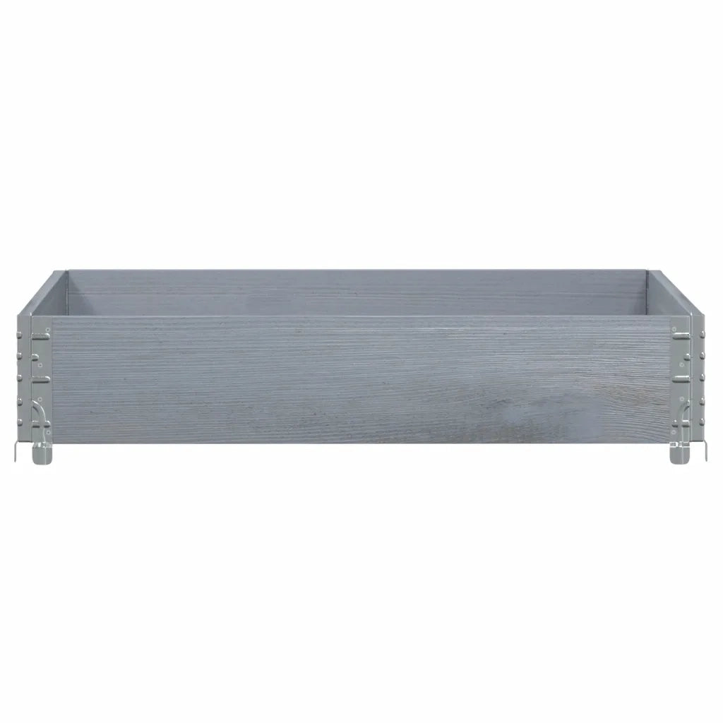 Paretale per Pallet Grigio 100x100 cm in Legno Massello di Pino CFW5766274