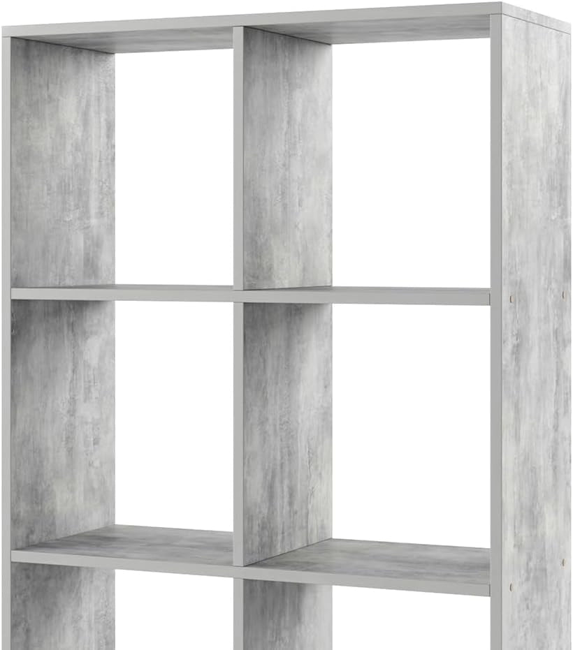 Scaffale Scutum, Calcestruzzo, 143 x 72 cm, per l’utilizzo come divisorio o come libreria aperta