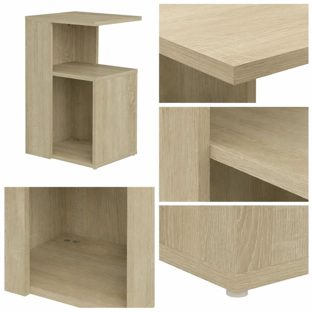 Side Table Sonoma Oak 36x30x56 Cm Wood Composite