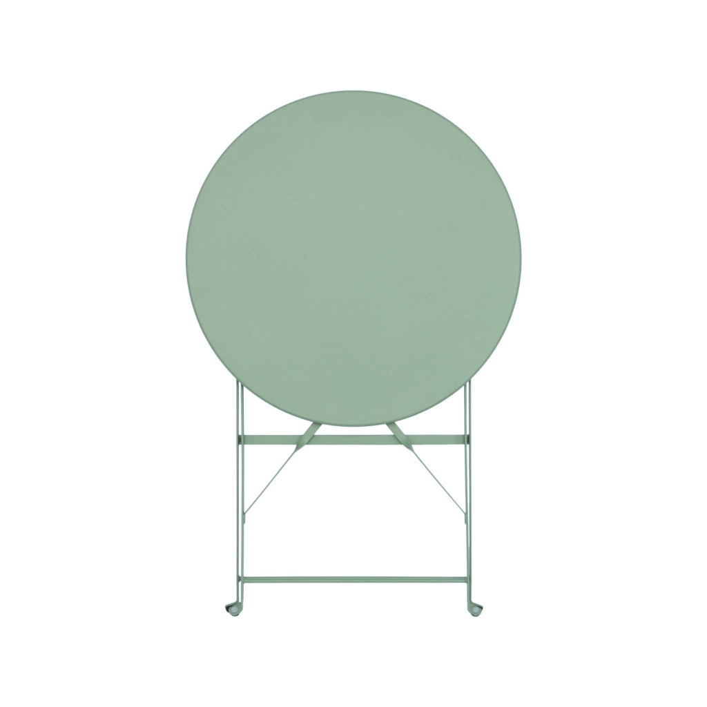 Tavolo da giardino bistrot pieghevole in acciaio, 2 posti, ø60cm,