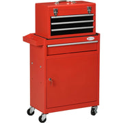 CARRELLO PORTA ATTREZZI 2in1 CASSETTA RIMOVIBILE E ARMADIETTO CON CHIAVE DURHAND B20-102V00RD