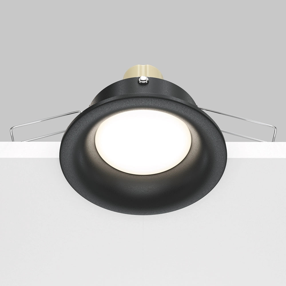 Faretto incasso Maytoni Slim DL027-2-01B nero GU10 tondo