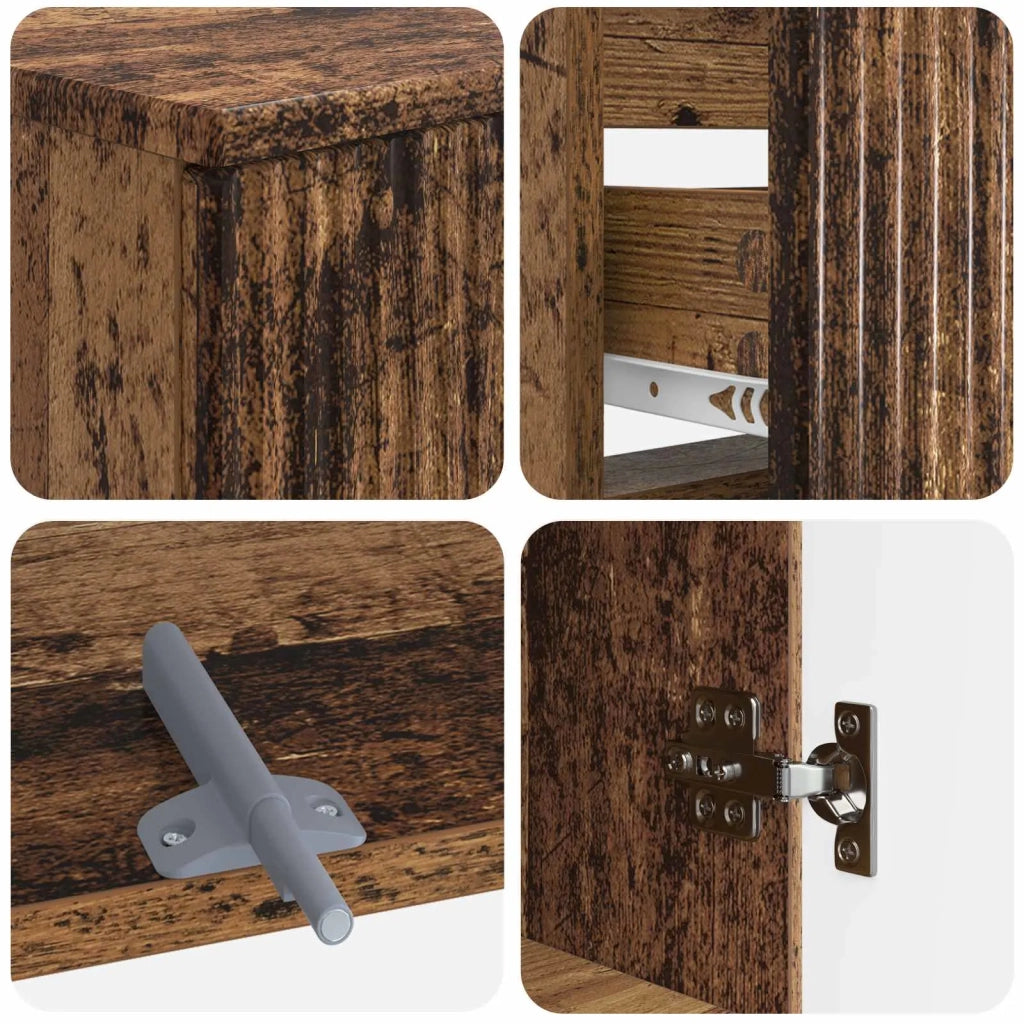Set di armadietti da bagno in 3 pezzi ARNHEM Legno antico 3417772