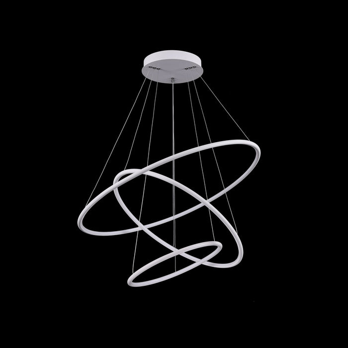 Lampada pendente Modern in Metallo Nola Bianco