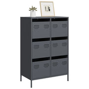 Credenza-Buffet-Armadio da cucina Antracite 68x39x101,5 cm Acciaio 858988