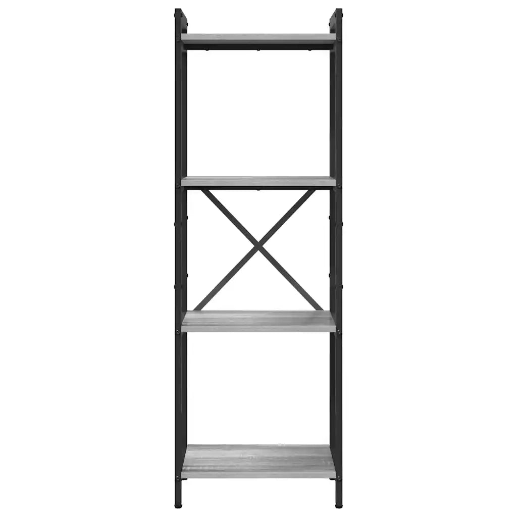 Libreria-Scaffale per Libri-Mobile di Stoccaggio Grigio sonoma 40 x 30 x 85 cm Legno multistrato 569589
