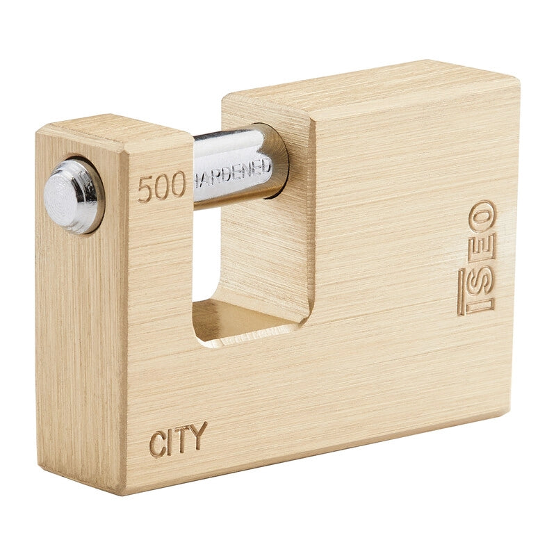 ISEO P740 LUCCHETTO CITY P/SERRANDA 55MM OTTONE