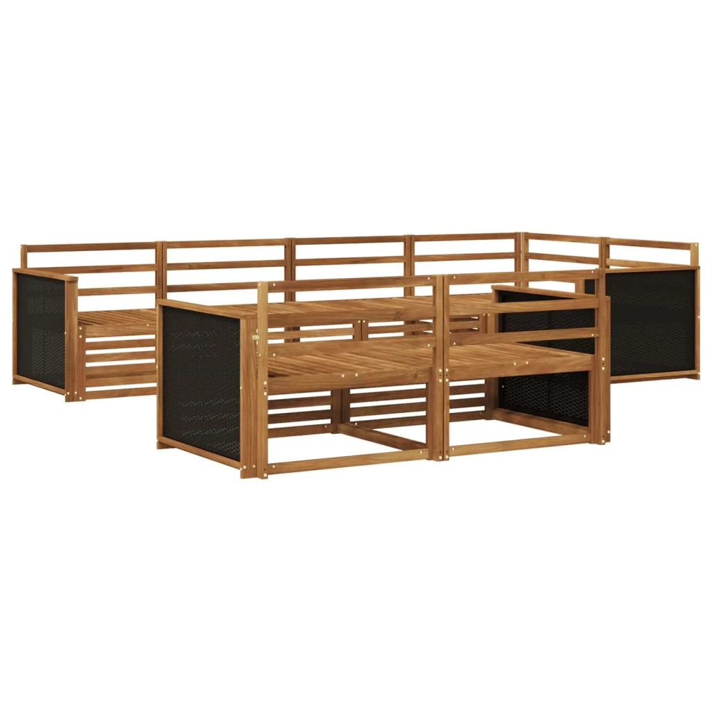Set di divani da esterno 7 pz Naturale 3383462