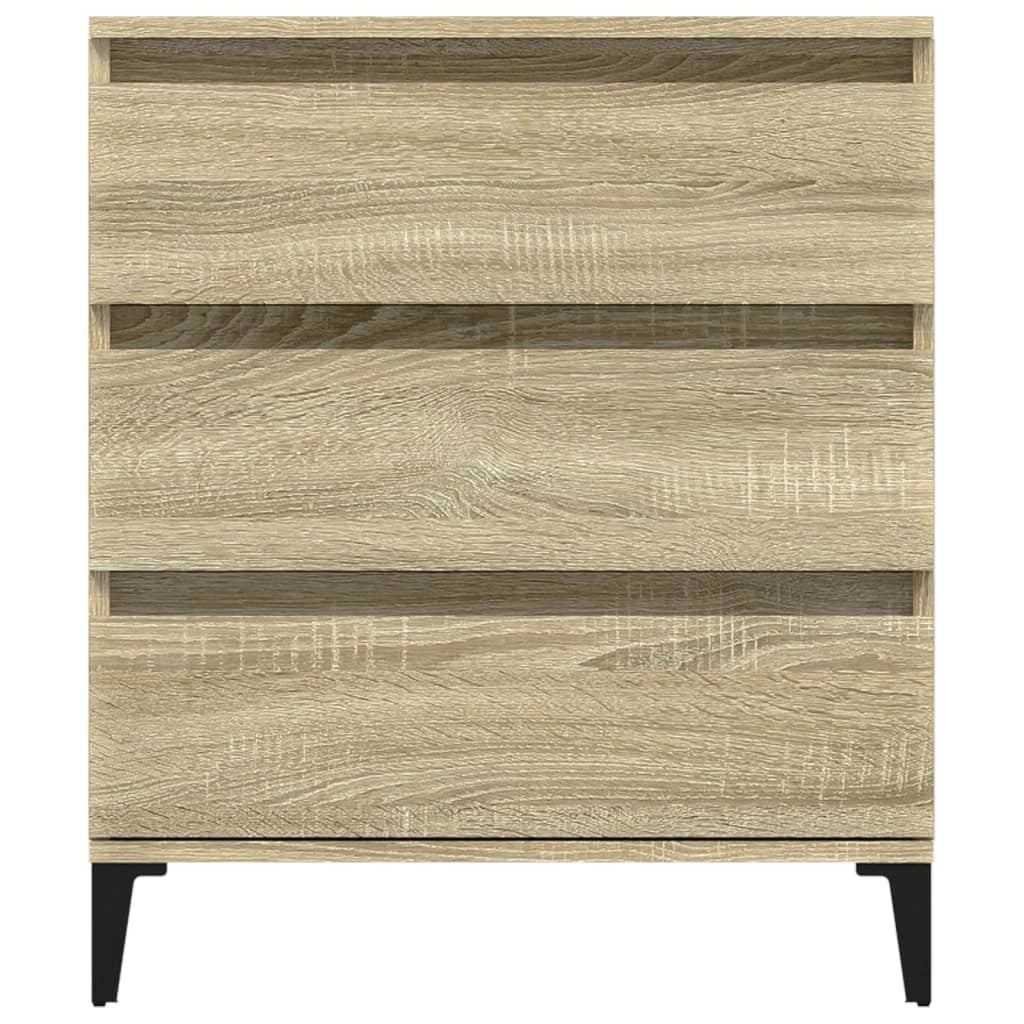 Buffet credenza cassettiera armadio mobile contenitore organizer cucina soggiorno rovere Sonoma 60 x 35 x 70 cm legno ingegnerizzato marrone 02_0031615