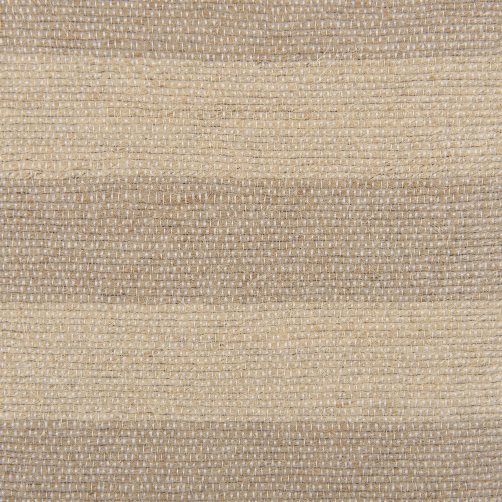 Set di 2 cuscini in iuta sfoderabile con imbottitura con bordo decorativo a righe 45 x 45 cm Beige accessori decorativi boho