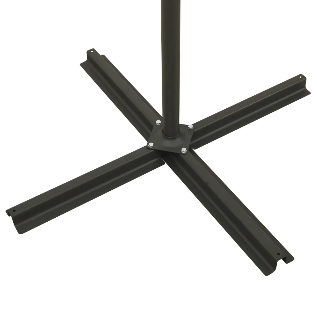 Ombrellone a Sbalzo con Palo e Luci a LED-Ombrello da giardino Bordeaux 300 cm 381812