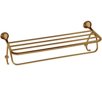 Porta salviette quadruplo 60 cm in ottone antico