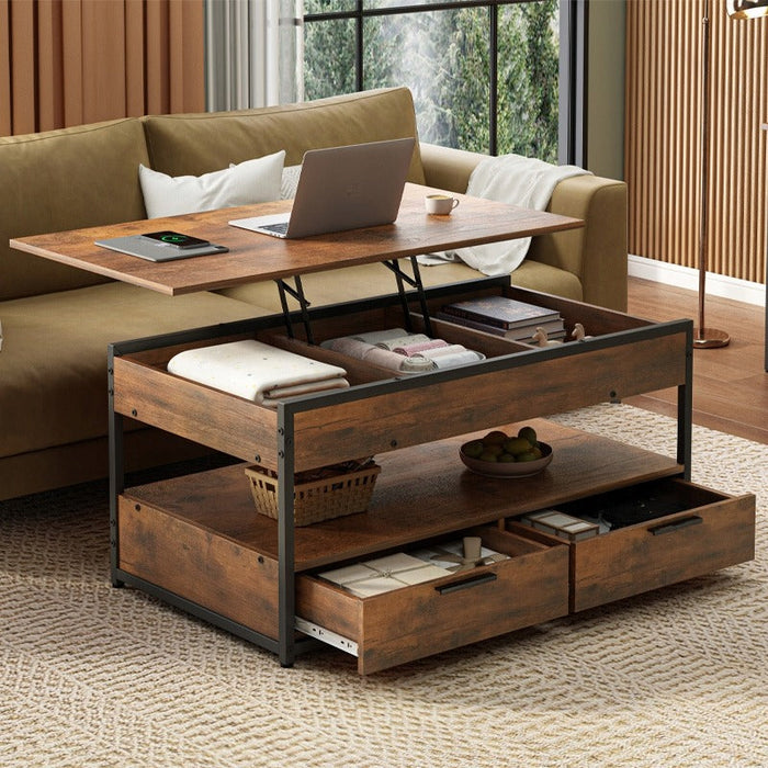 Tavolino da Caffè Marrone 100x48x50 cm