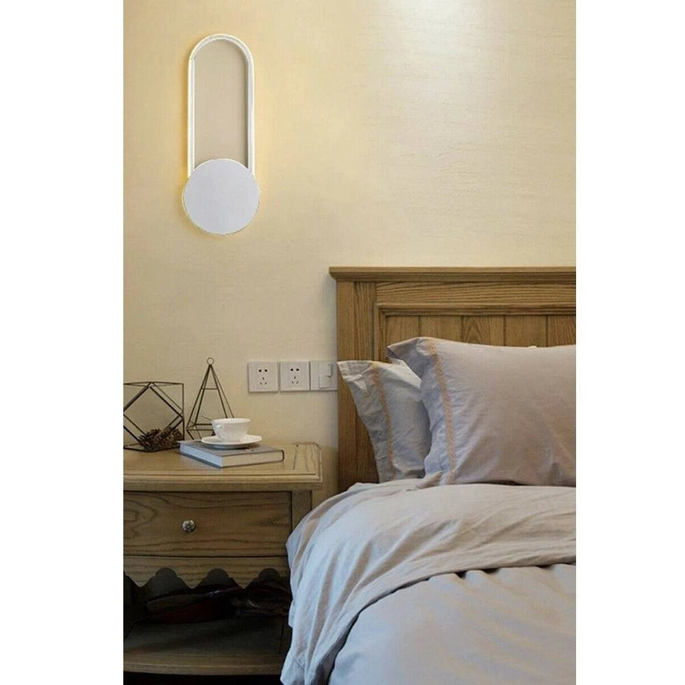 Trade Shop - Applique A Parete Moderno Interni A Led 14watt Luce Fredda 6500k Calda 3000k E23 - -bianco Caldo      -