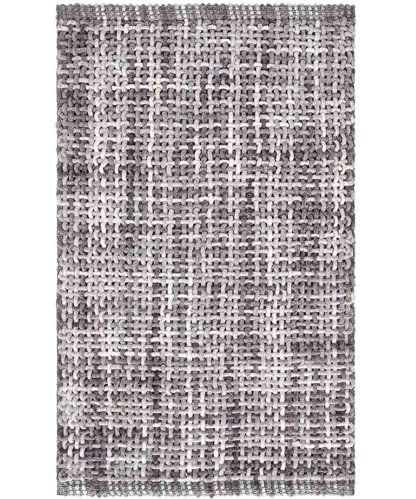 Tappeto bagno CRAZY GRIGIO cm.50x80 in micorfibra misto cotone, morbido antiscivolo lavabile in lavatrice, tappetino lavello sanitari